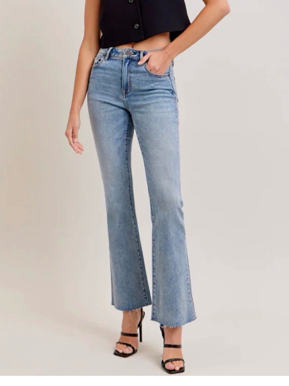 Hidden High-Rise Flare Jeans - Women